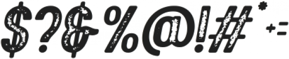 Motgan Stamp Oblique otf (400) Font OTHER CHARS