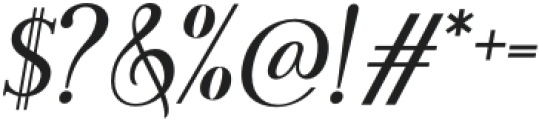 Motheer-Italic otf (400) Font OTHER CHARS