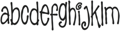 Mother Bones Regular otf (400) Font LOWERCASE