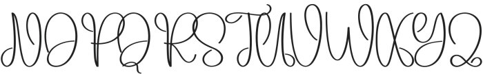 Mother Day Regular otf (400) Font UPPERCASE