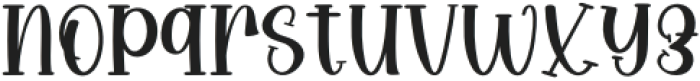 Mother Hearty Regular otf (400) Font LOWERCASE