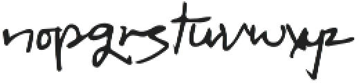 Mother Signature otf (400) Font LOWERCASE
