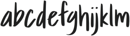 MotherDiaryRegular otf (400) Font LOWERCASE