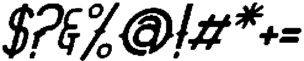 Motopica-Italic otf (400) Font OTHER CHARS