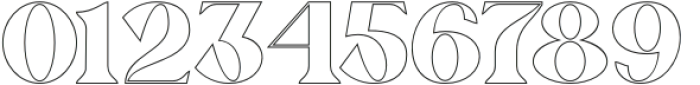 Mottelnight Outline Regular otf (400) Font OTHER CHARS