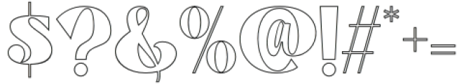 Mottelnight Outline Regular otf (400) Font OTHER CHARS