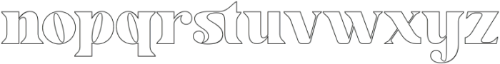 Mottelnight Outline Regular otf (400) Font LOWERCASE