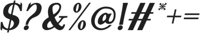 Motzeda Bold Italic otf (700) Font OTHER CHARS