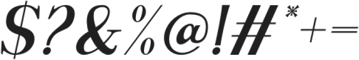 Motzeda Italic otf (400) Font OTHER CHARS
