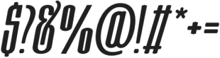Moubaru Bold Italic Expanded otf (700) Font OTHER CHARS