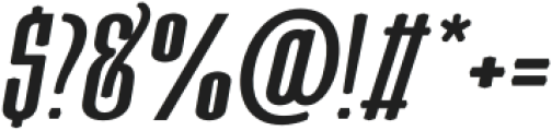 Moubaru Bold Italic otf (700) Font OTHER CHARS