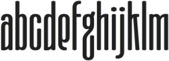 Moubaru DemiBold Expanded otf (600) Font LOWERCASE