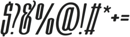 Moubaru DemiBold Italic Expanded otf (600) Font OTHER CHARS