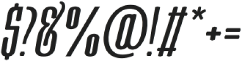 Moubaru DemiBold Italic otf (600) Font OTHER CHARS