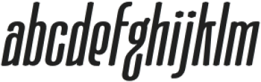 Moubaru DemiBold Italic otf (600) Font LOWERCASE