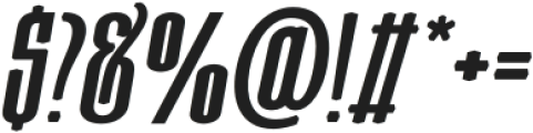 Moubaru ExtraBold Italic Expanded otf (700) Font OTHER CHARS