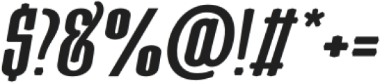 Moubaru ExtraBold Italic otf (700) Font OTHER CHARS