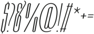 Moubaru ExtraLight Italic Expanded otf (200) Font OTHER CHARS