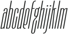 Moubaru ExtraLight Italic Expanded otf (200) Font LOWERCASE