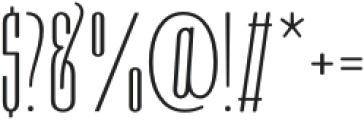 Moubaru ExtraLight otf (200) Font OTHER CHARS