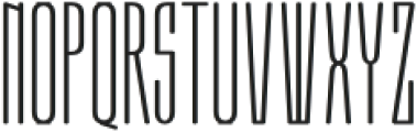 Moubaru ExtraLight otf (200) Font UPPERCASE