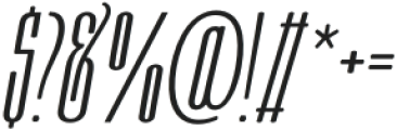 Moubaru Light Italic Expanded otf (300) Font OTHER CHARS