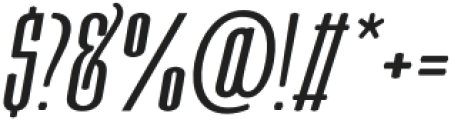 Moubaru Medium Italic otf (500) Font OTHER CHARS