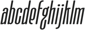 Moubaru Regular Italic otf (400) Font LOWERCASE