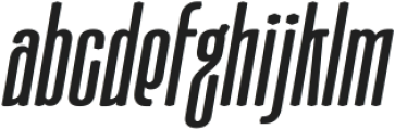 Moubaru SemiBold Italic Expanded otf (600) Font LOWERCASE