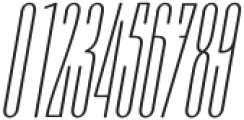 Moubaru Thin Italic Expanded otf (100) Font OTHER CHARS