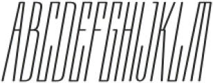 Moubaru Thin Italic Expanded otf (100) Font UPPERCASE