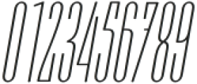 Moubaru Thin Italic otf (100) Font OTHER CHARS