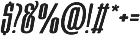 Moubaru UltraBold Italic Expanded otf (700) Font OTHER CHARS