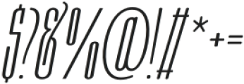 Moubaru UltraLight Italic Expanded otf (300) Font OTHER CHARS