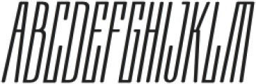 Moubaru UltraLight Italic Expanded otf (300) Font UPPERCASE