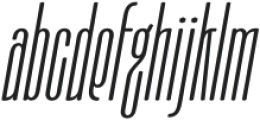 Moubaru UltraLight Italic Expanded otf (300) Font LOWERCASE