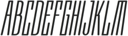 Moubaru UltraLight Italic otf (300) Font UPPERCASE