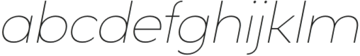 Moula Thin Italic otf (100) Font LOWERCASE