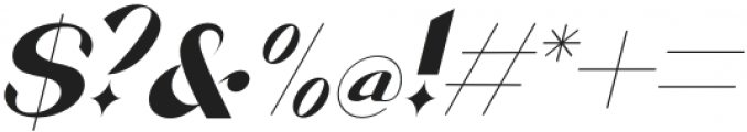 Mounser Italic otf (400) Font OTHER CHARS