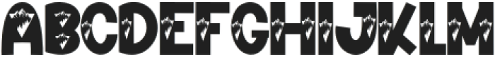 Mountain Adventure Regular otf (400) Font UPPERCASE