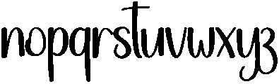 Mountain Regular otf (400) Font LOWERCASE