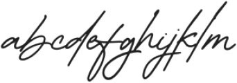 Mountain Signature otf (400) Font LOWERCASE