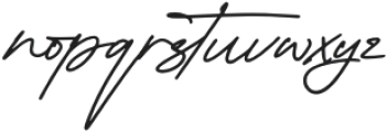 Mountain Signature otf (400) Font LOWERCASE