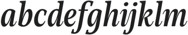 Mountella Medium Italic otf (500) Font LOWERCASE