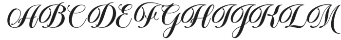 Mountleaf Regular otf (400) Font UPPERCASE