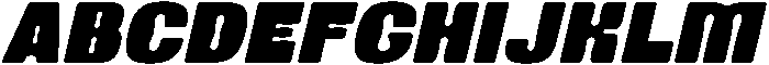 Mourkit Italic otf (400) Font UPPERCASE
