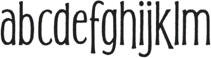 Mousemoon Rough Regular otf (400) Font LOWERCASE