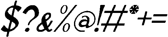 Moviera Italic otf (400) Font OTHER CHARS