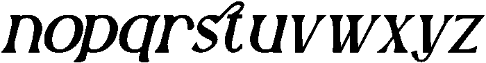 Moviera Italic otf (400) Font LOWERCASE