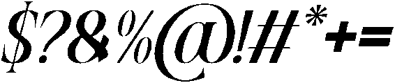 Mowina Italic otf (400) Font OTHER CHARS